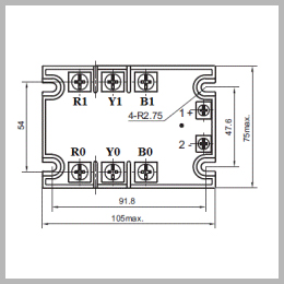 three phase ac to ac solid state relays